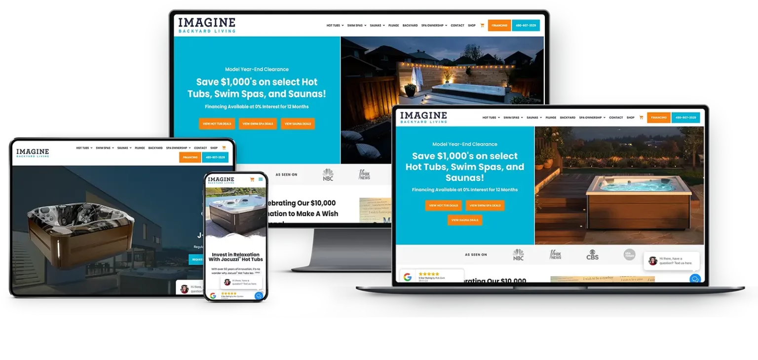 Imagine Backyard Living eCommerce Image